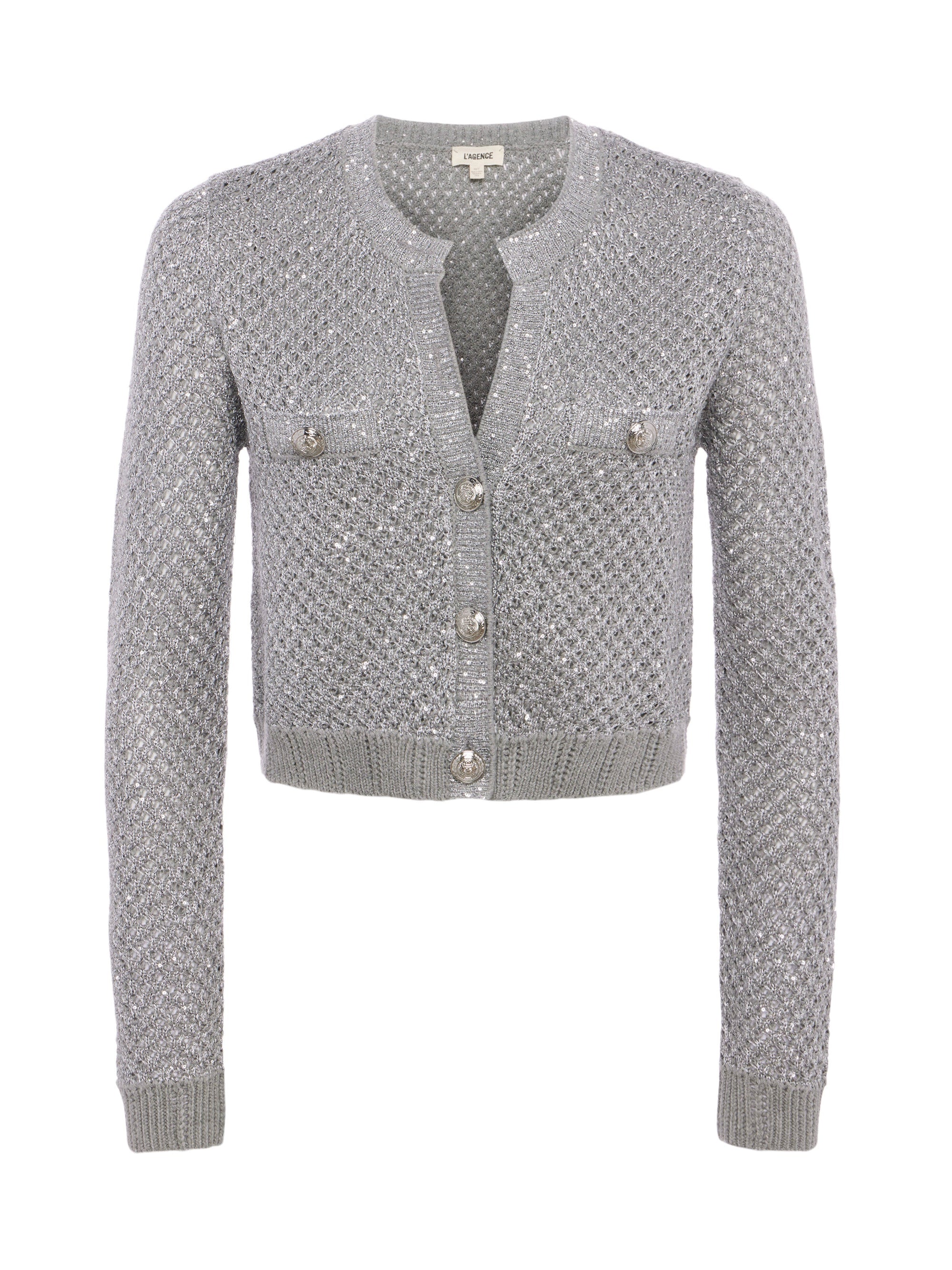 Blanca Sequin Crop Cardi by L'agence