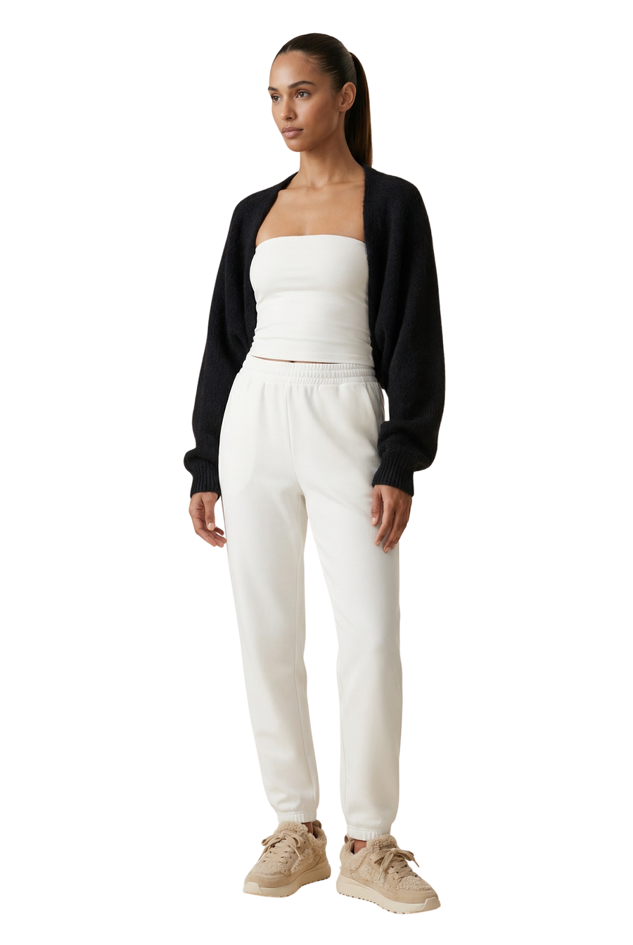 Lea Alpaca Bolero Black