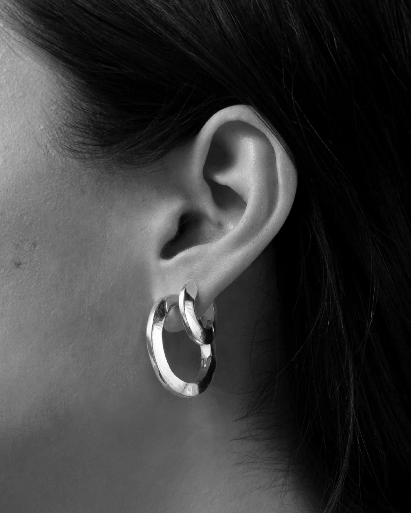 Toni Hinged Hoop Earrings by Jenny Bird