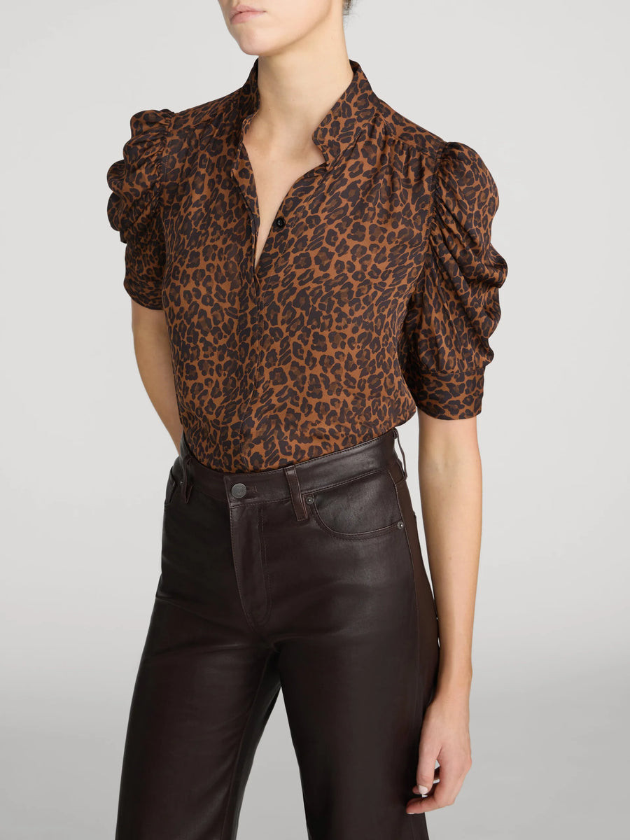 The Gillian Top Light Leopard Multi