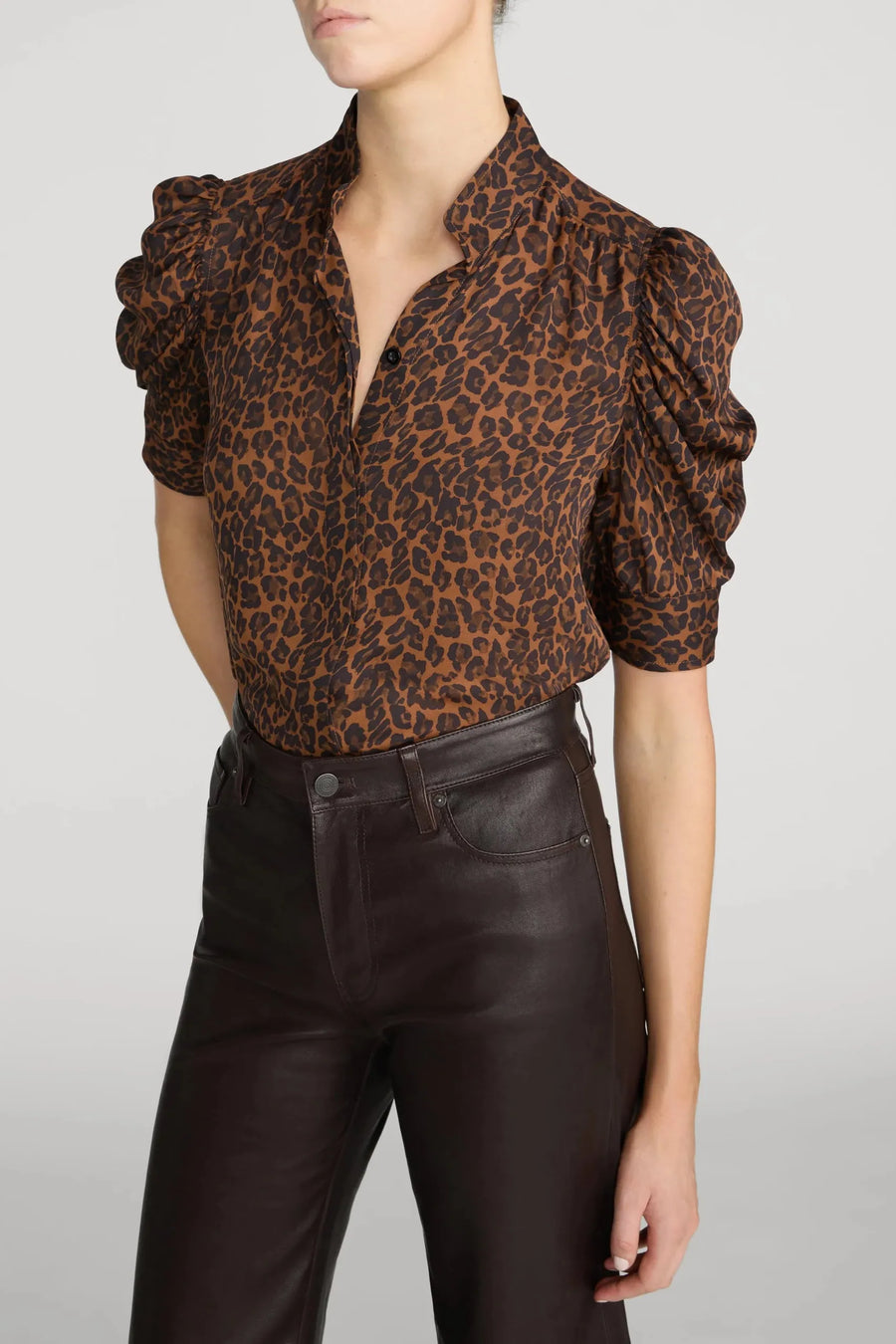 The Gillian Top Light Leopard Multi