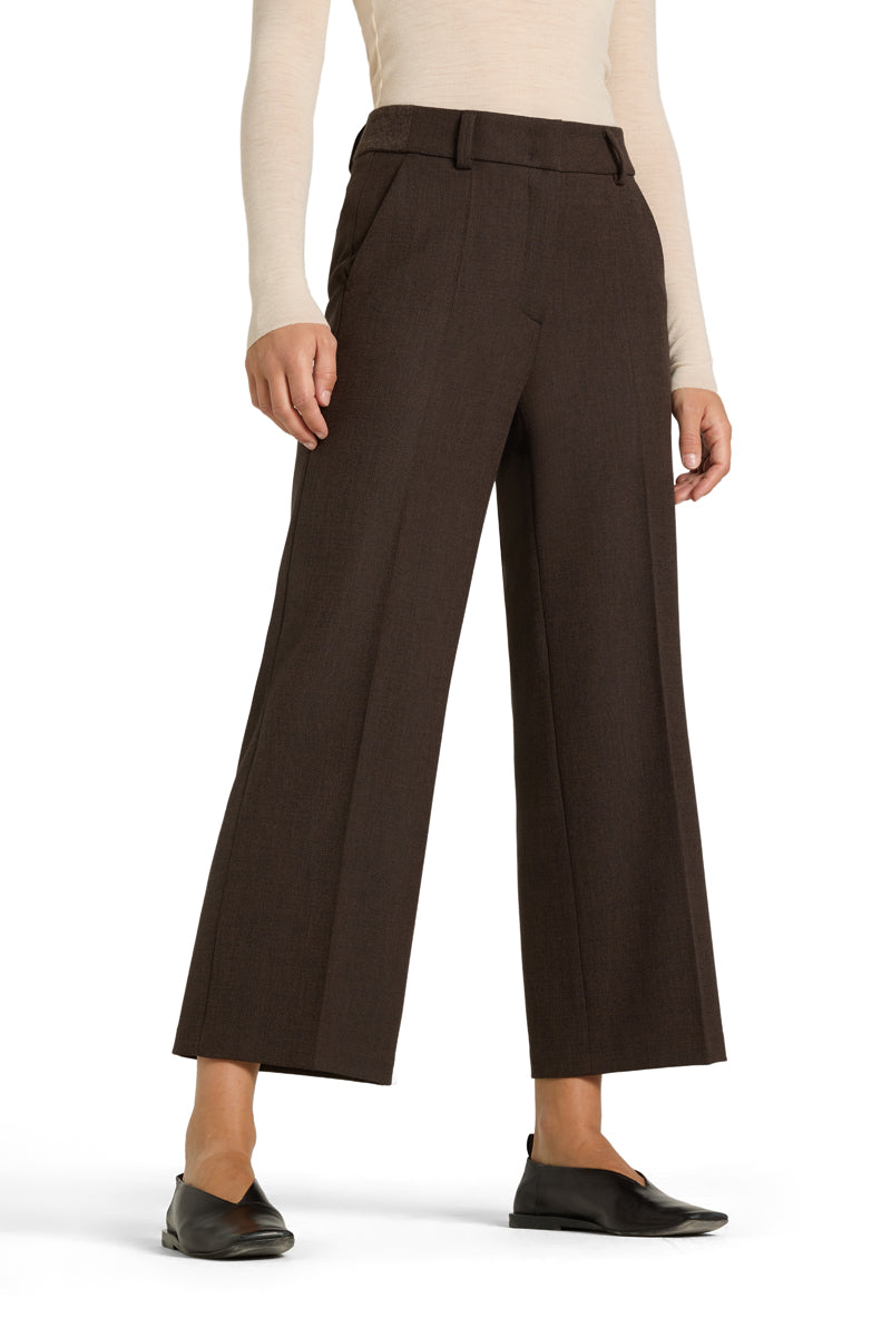 Amélie Trousers Wide-Fit Long Black Bark-Cambio-Tocca Finita