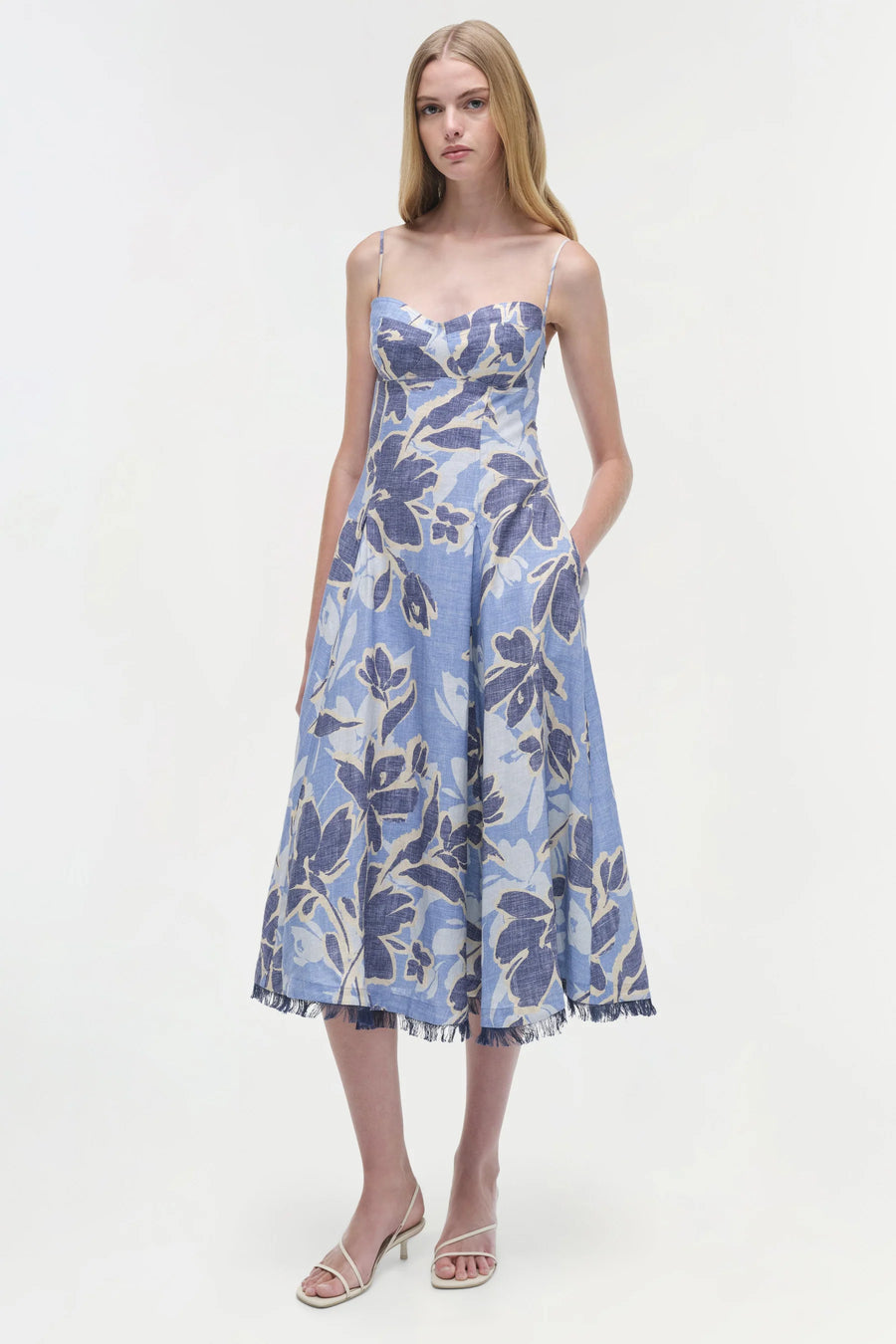 Analise Bustier Midi Dress-SIMKHAI-Tocca Finita