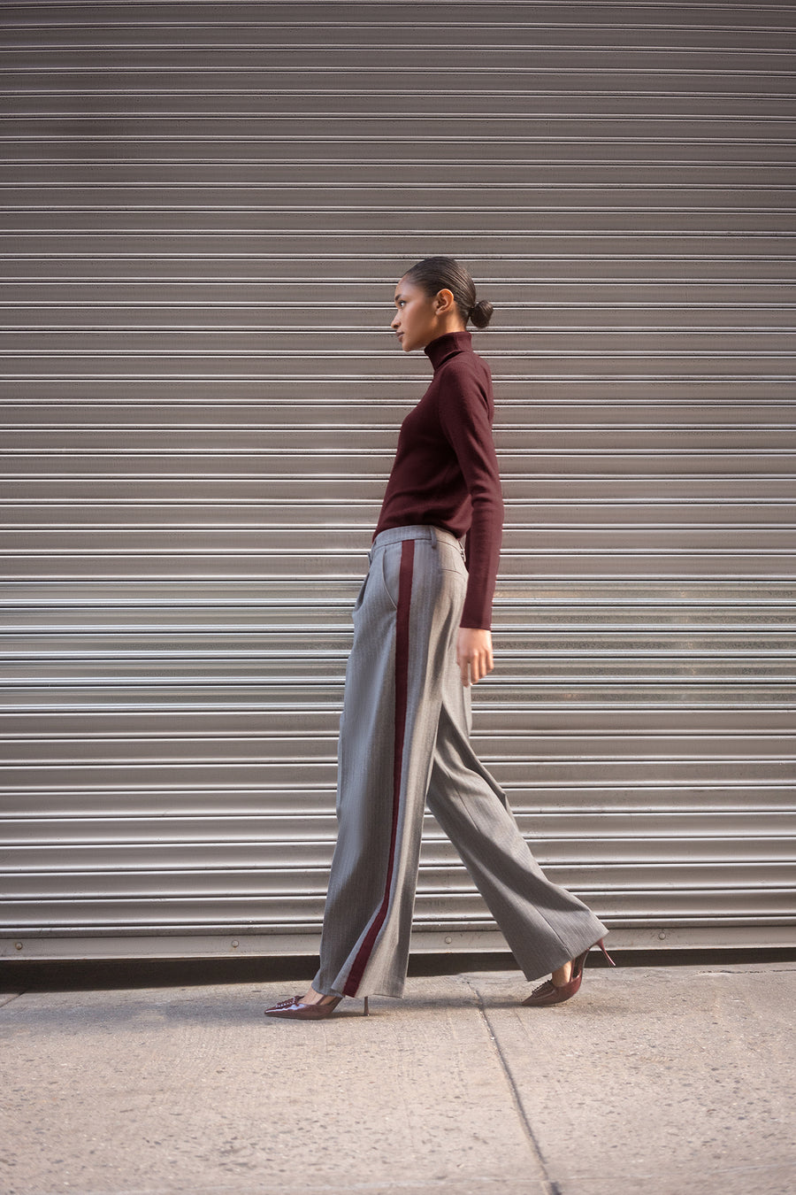 Arta Stripe Pant Dark Grey-Seductive-Tocca Finita