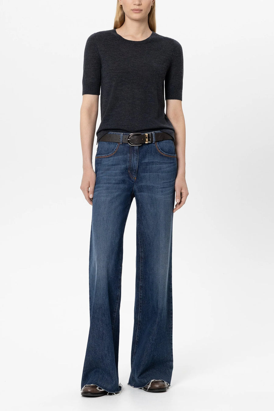 Authentic Bootcut Denim Blue-Luisa Cerano-Tocca Finita