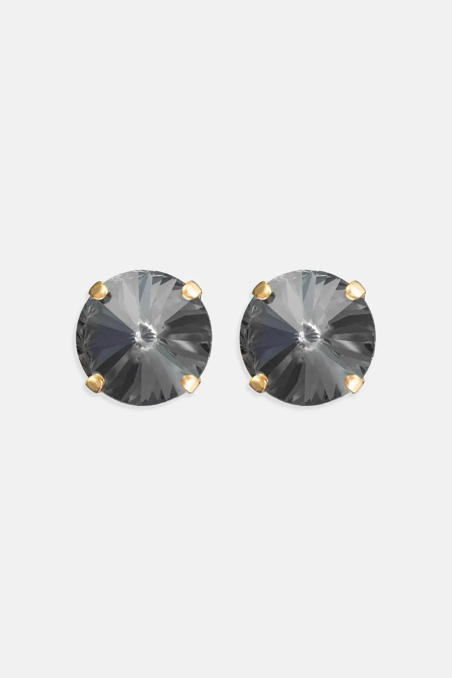 Black Diamond Rivoli Studs- Gold-Rebekah Price-Tocca Finita