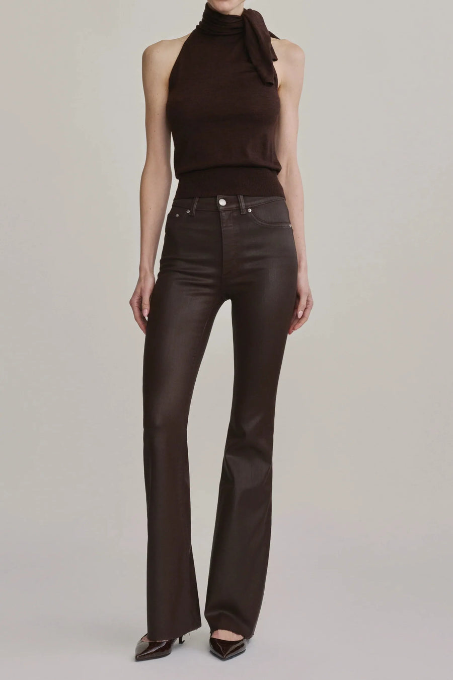 Bridget Bootcut High Rise Instasculpt™ 33" Jeans Dark Elm Coated-DL1961-Tocca Finita