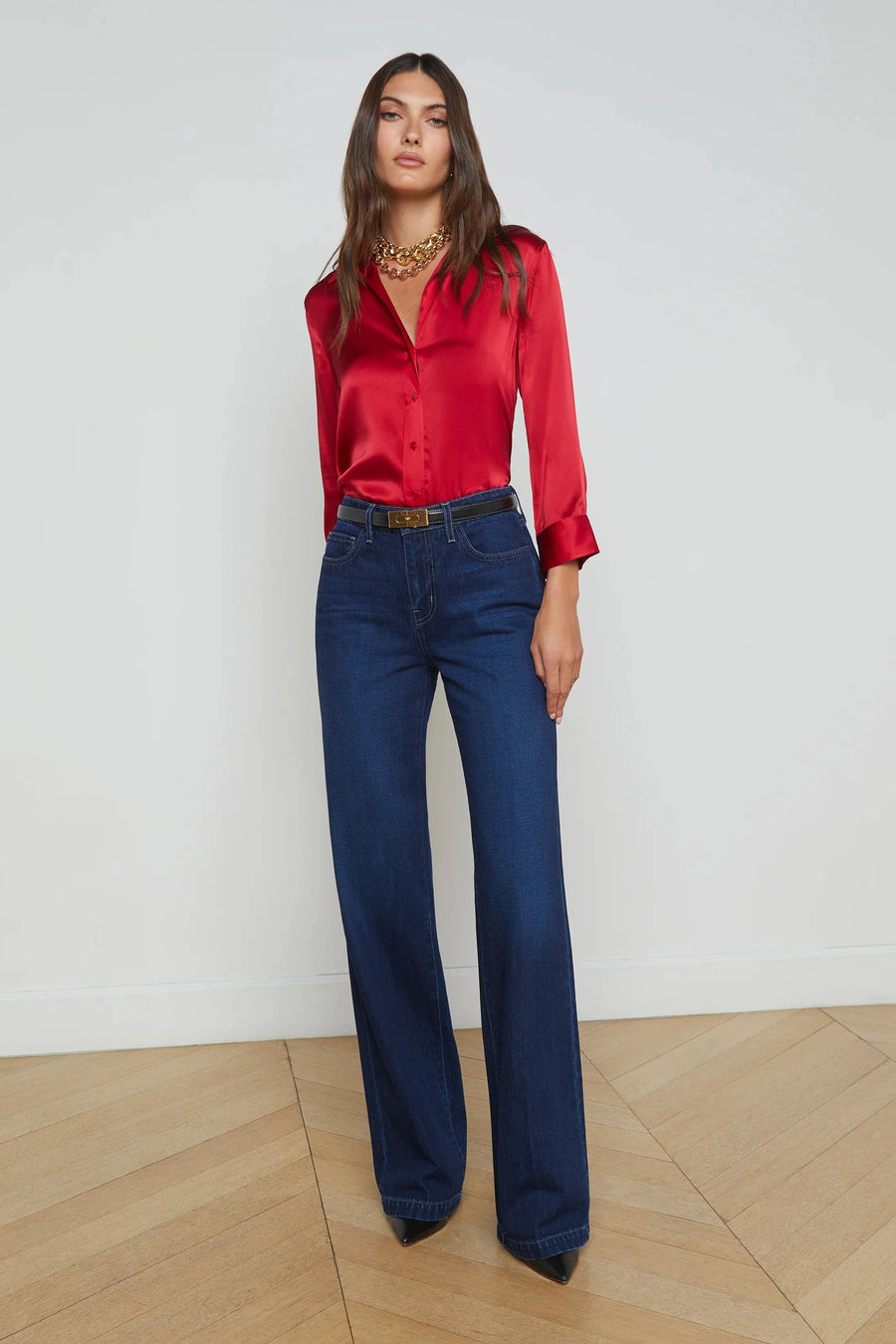 Clayton Wide Leg In Harlan-L&