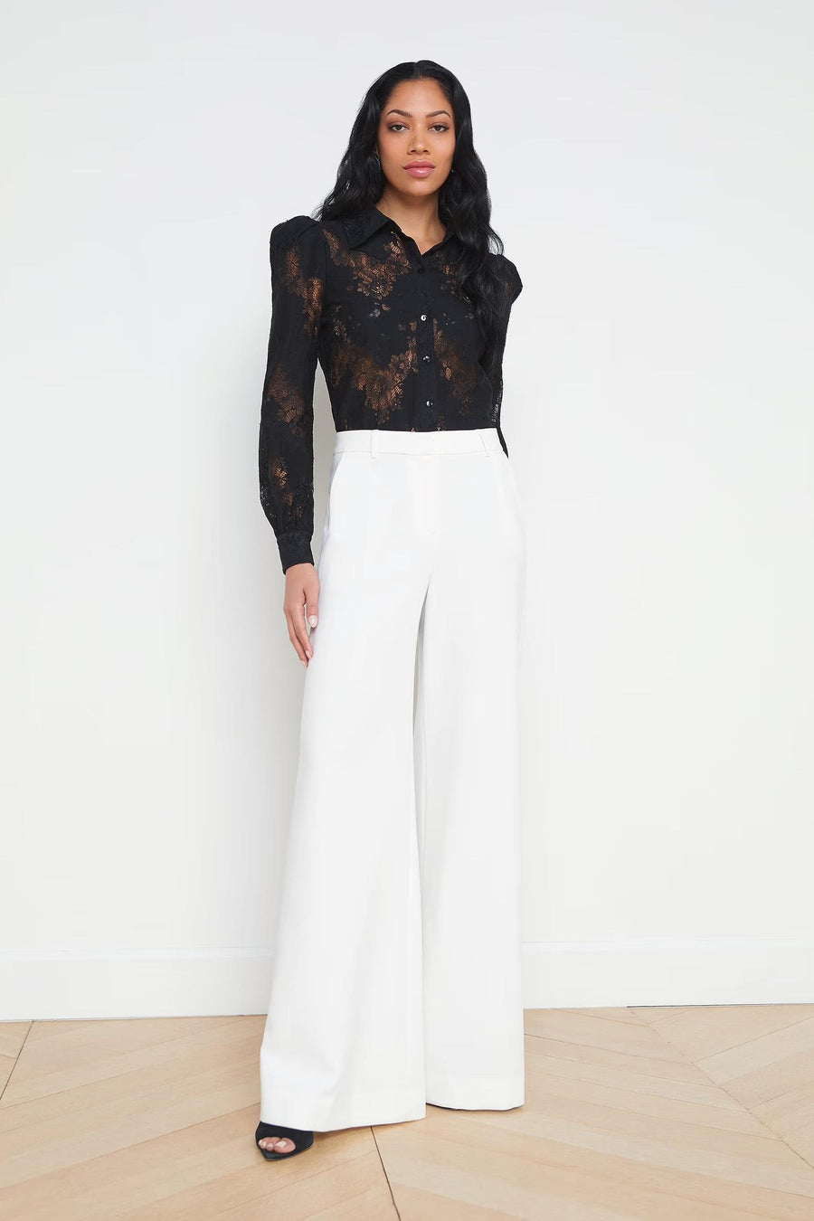 Jenica Lace Blouse Black-L&