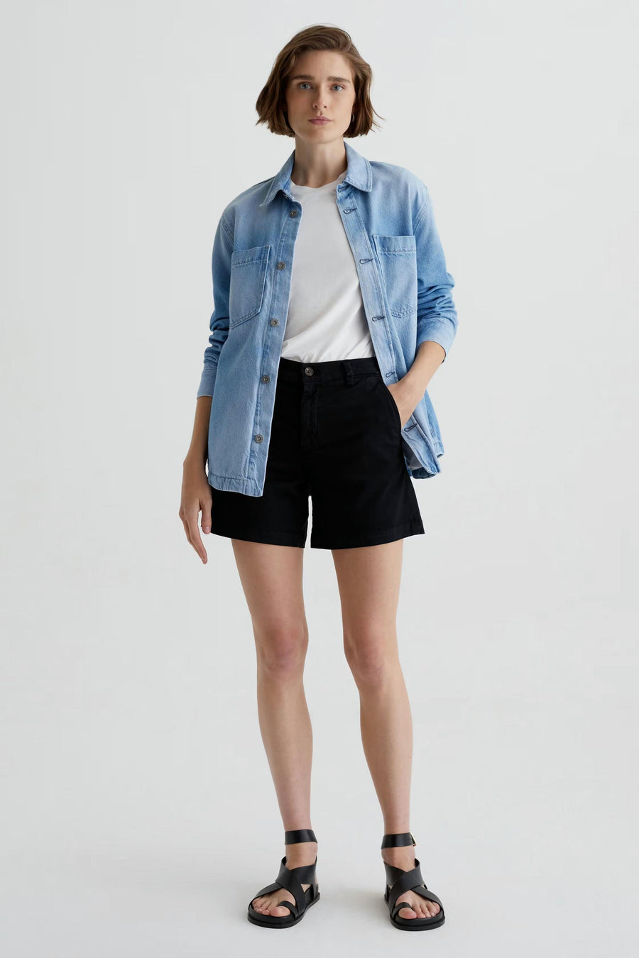 Jude Short Sulfur Black-AG Jeans-Tocca Finita