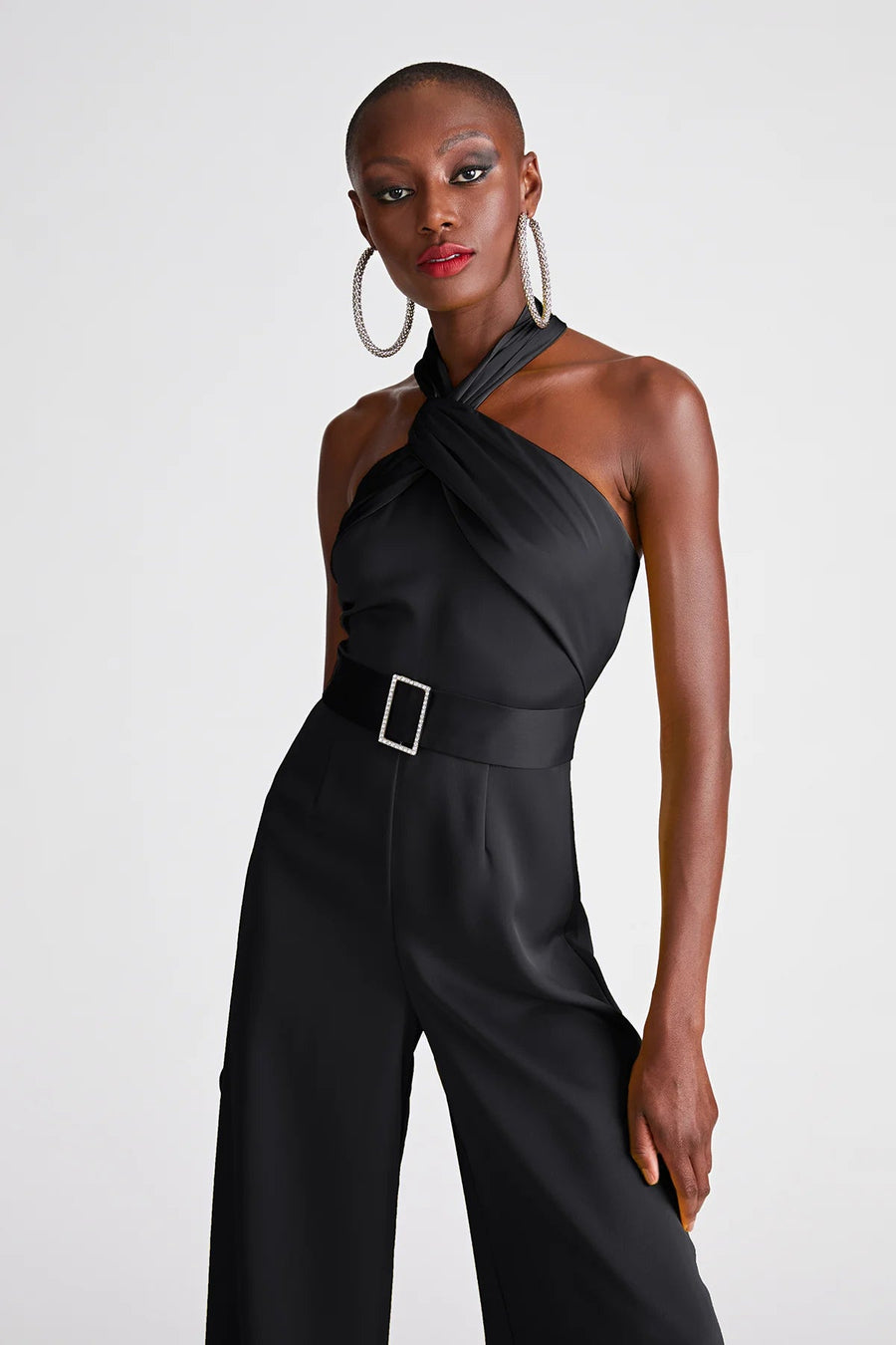 Kani Jumpsuit in Satin-Halston-Tocca Finita