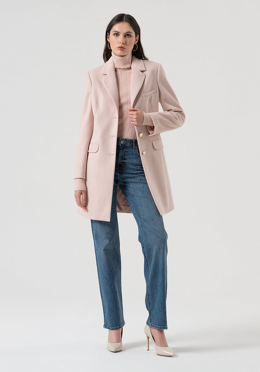 Knitwear With Ribs And Strasses-Fracomina-Tocca Finita