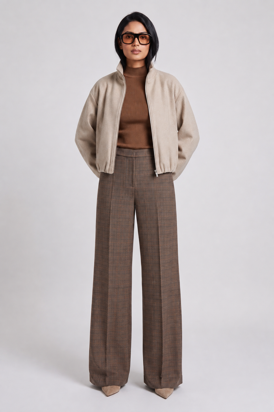 Milara Multi Colour Glencheck Brown Patterned-Raffaello Rossi-Tocca Finita