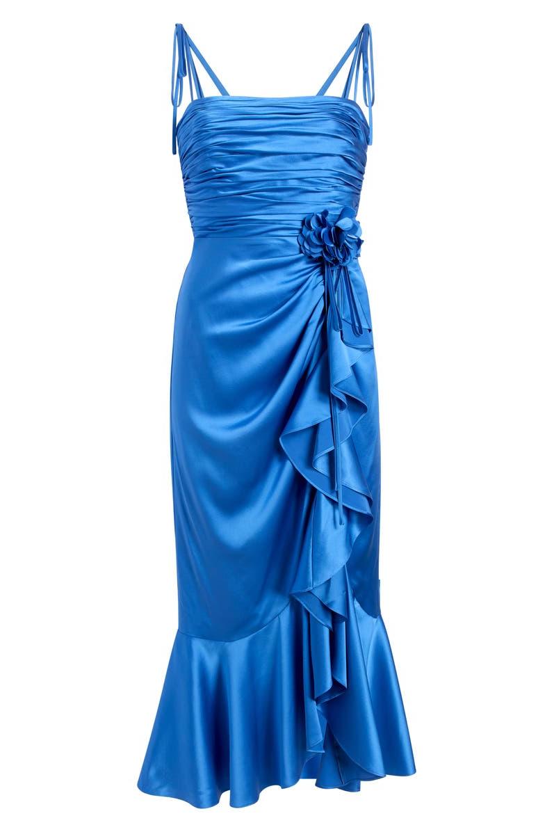 Mireya Dress Cobalt Wave-Cinq A Sept-Tocca Finita