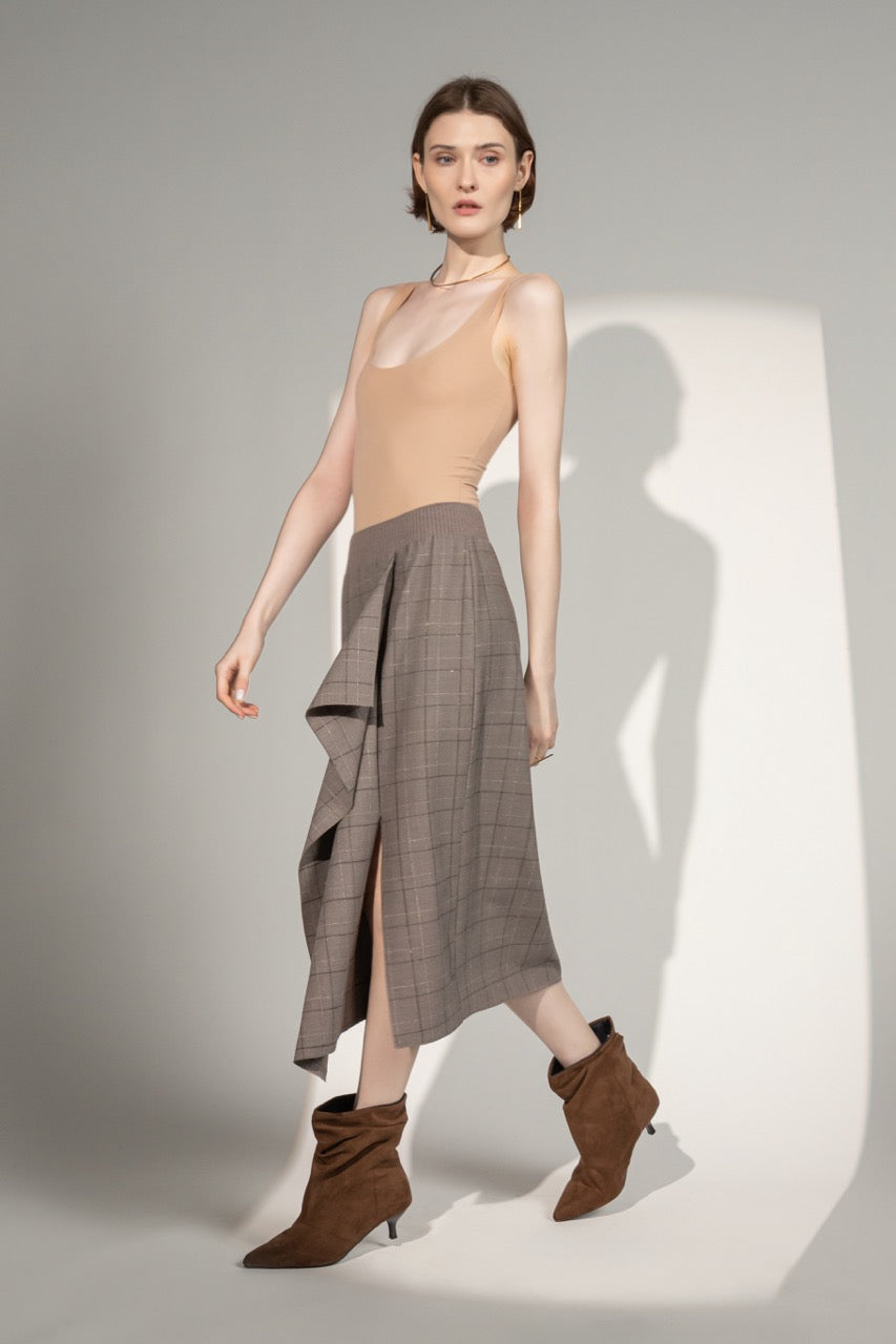 Plaid Skirt-She&