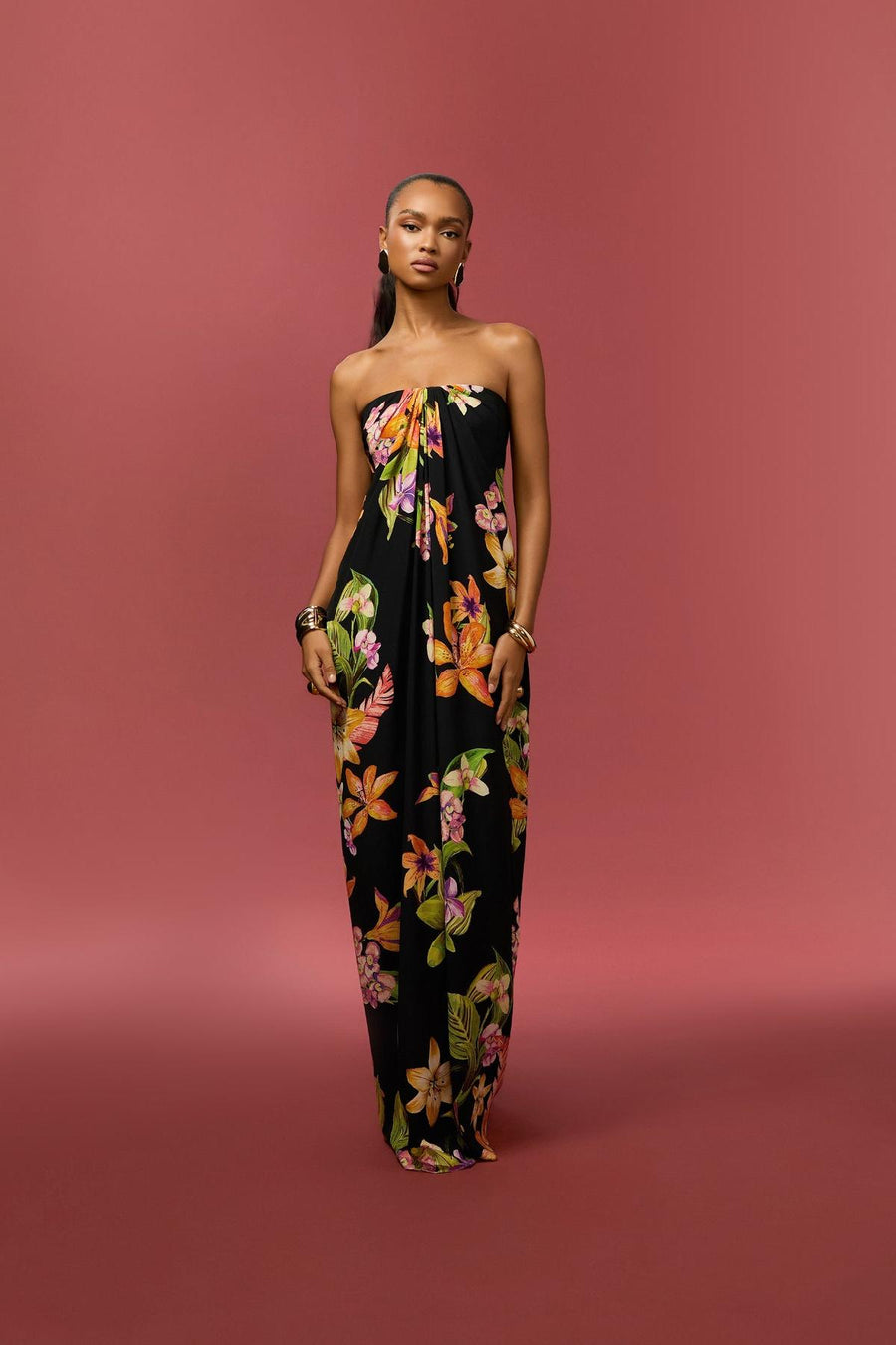 Posy Strapless Maxi Dress Black-Rococo Sand-Tocca Finita
