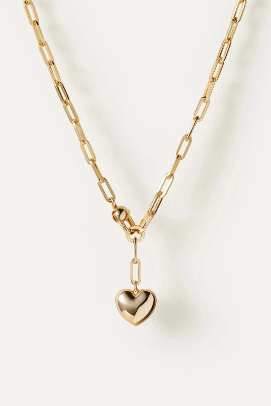 Puffy Heart Chain Necklace by Jenny Bird-Jenny Bird-Tocca Finita