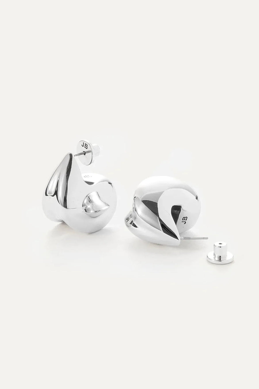 Small Paige Puffs Earrings Silver-Jenny Bird-Tocca Finita
