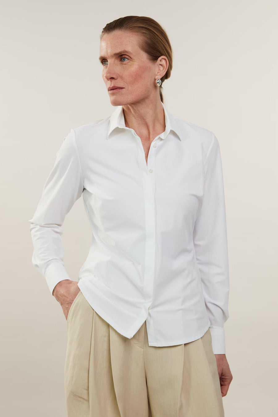 Sofie White Jersey Shirt-Stenstroms-Tocca Finita