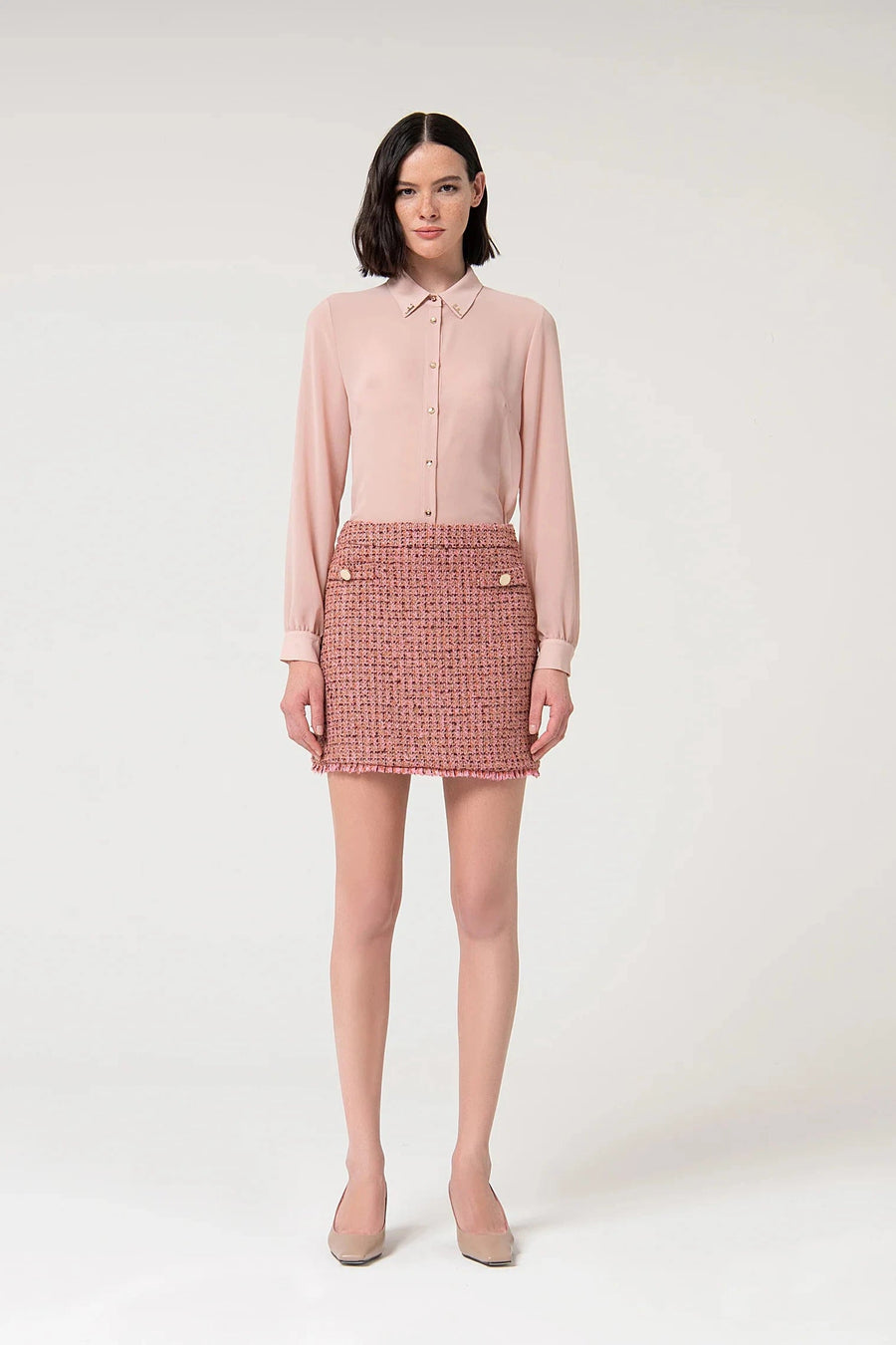 Tweed Mini Skirt-Fracomina-Tocca Finita