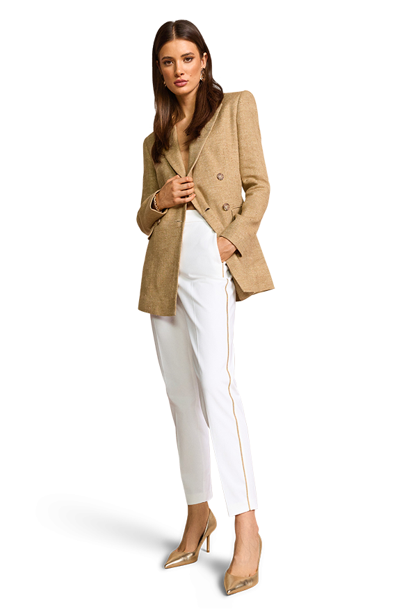 White Slim Pant-Riani-Tocca Finita