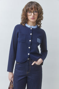 Geola Cardigan Blue Nuit