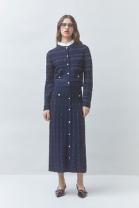 Filby Skirt Blue Nuit