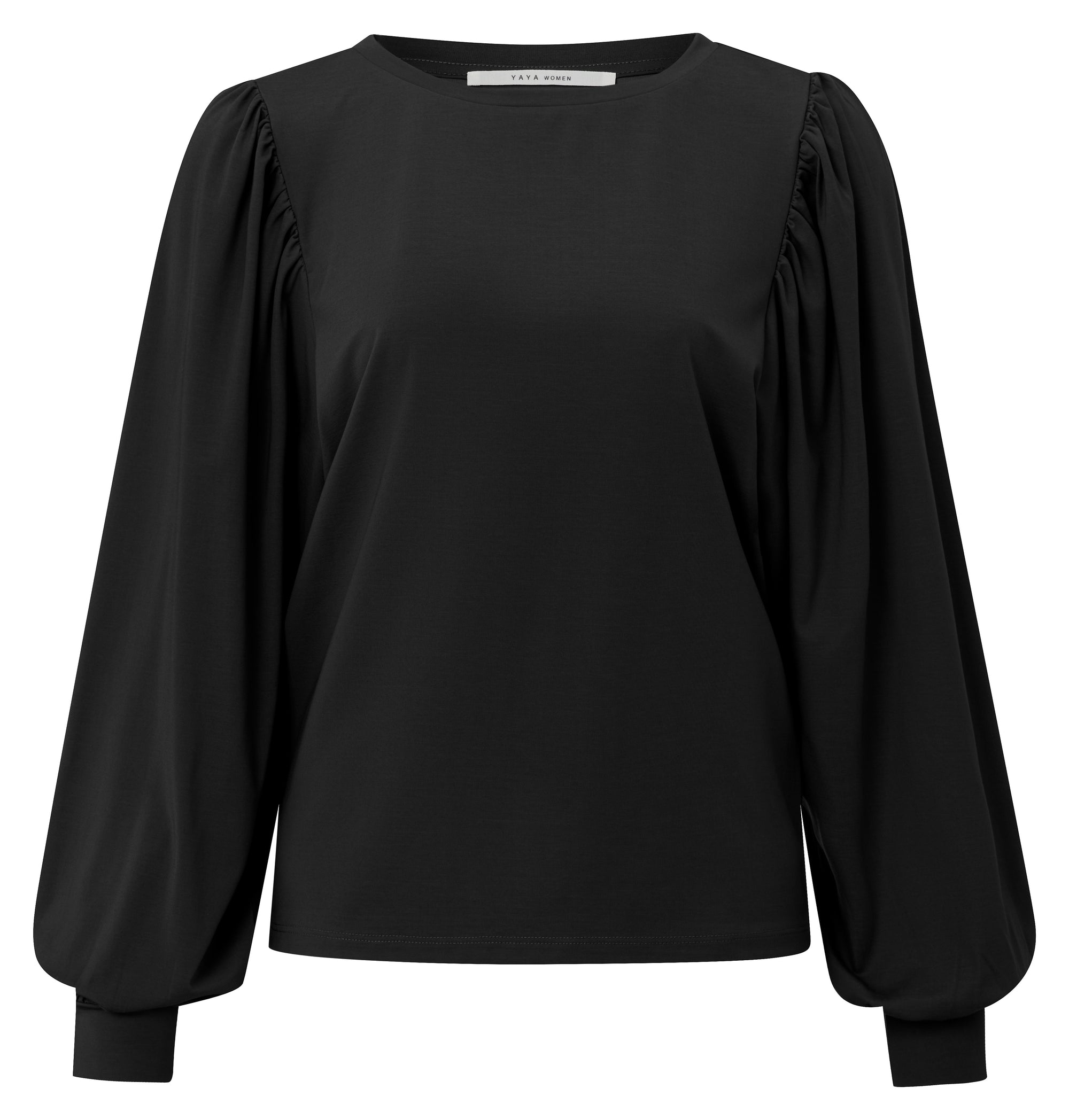 Boatneck Top With Puff Sleve by Yaya