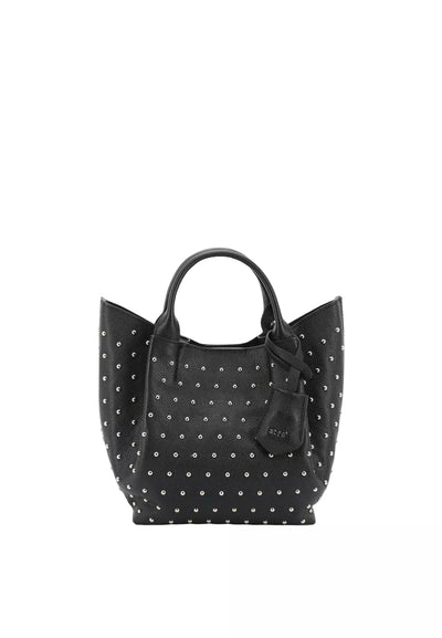 Shopper ESSENTIAL Small Leather Agave Standard Black/Nickel