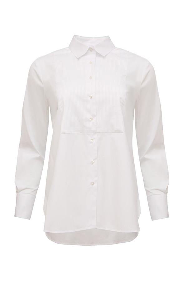 Filou French Cuff Blouse in White