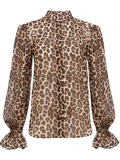 New Magie Blouse Brown Multi