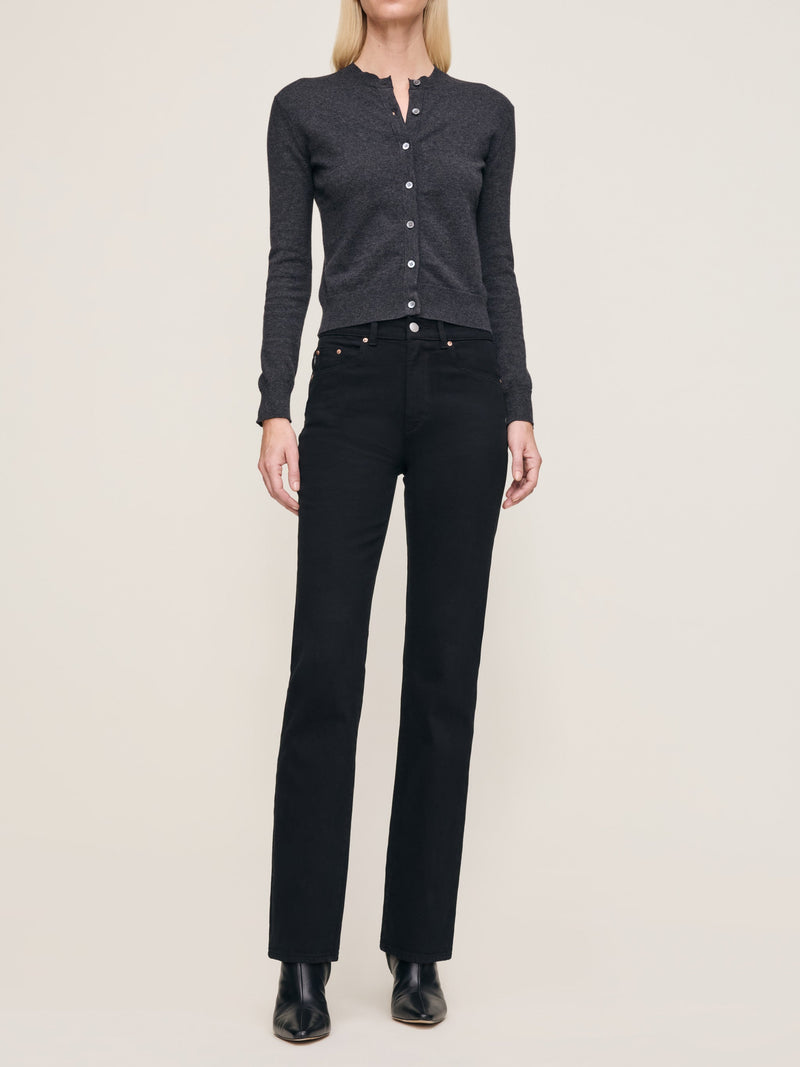Patti Straight High Rise 31" Jeans Black