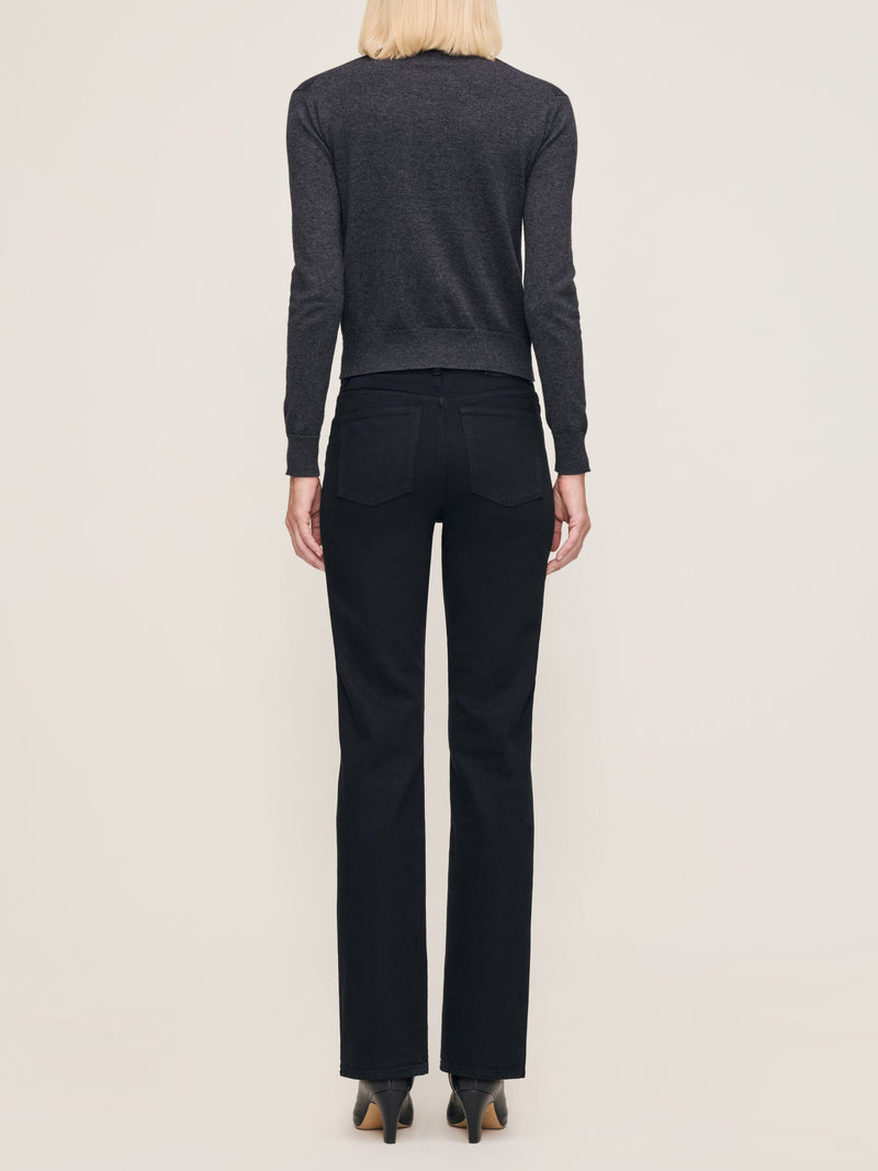 Patti Straight High Rise 31" Jeans Black