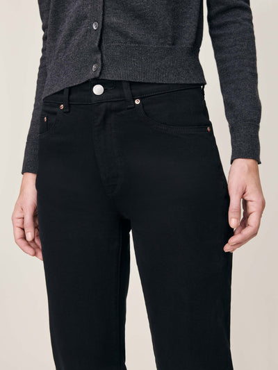 Patti Straight High Rise 31" Jeans Black