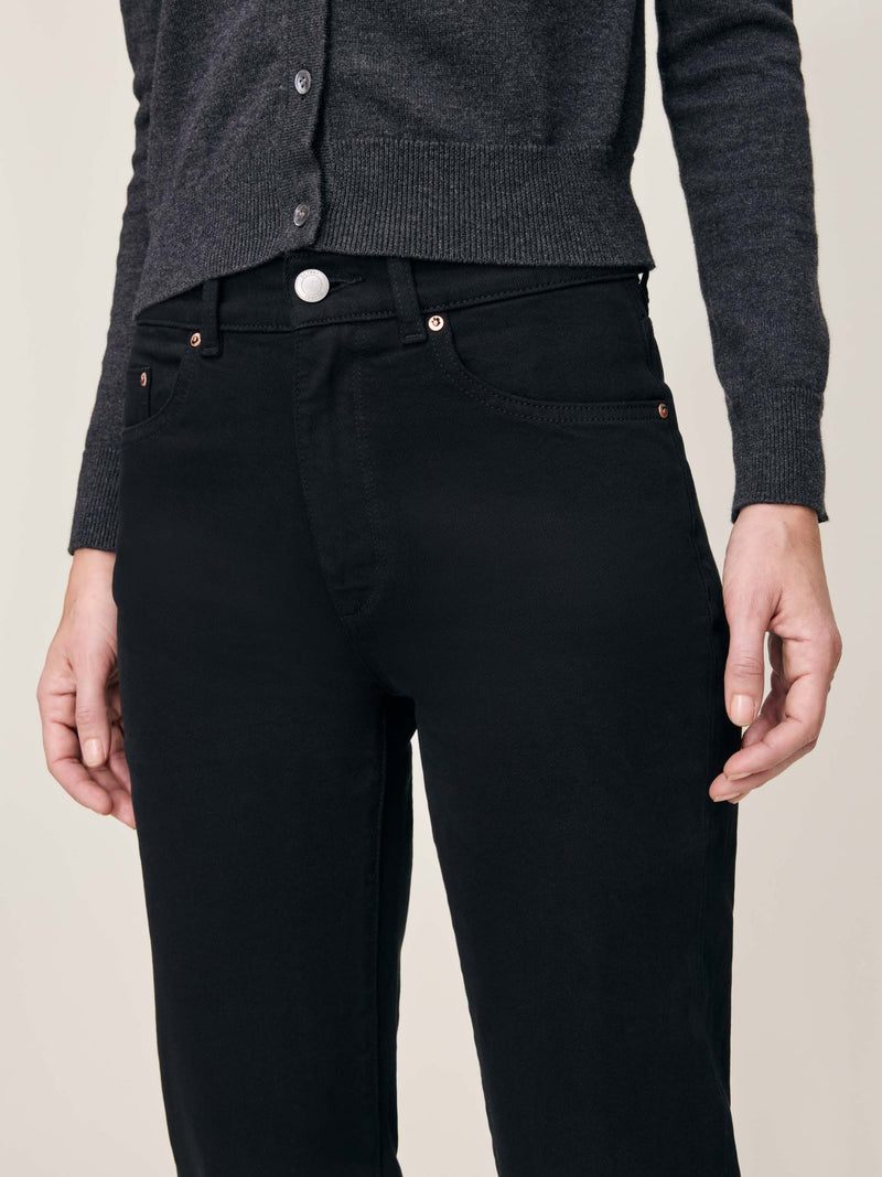 Patti Straight High Rise 31" Jeans Black