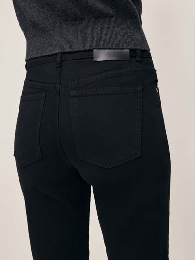 Patti Straight High Rise 31" Jeans Black