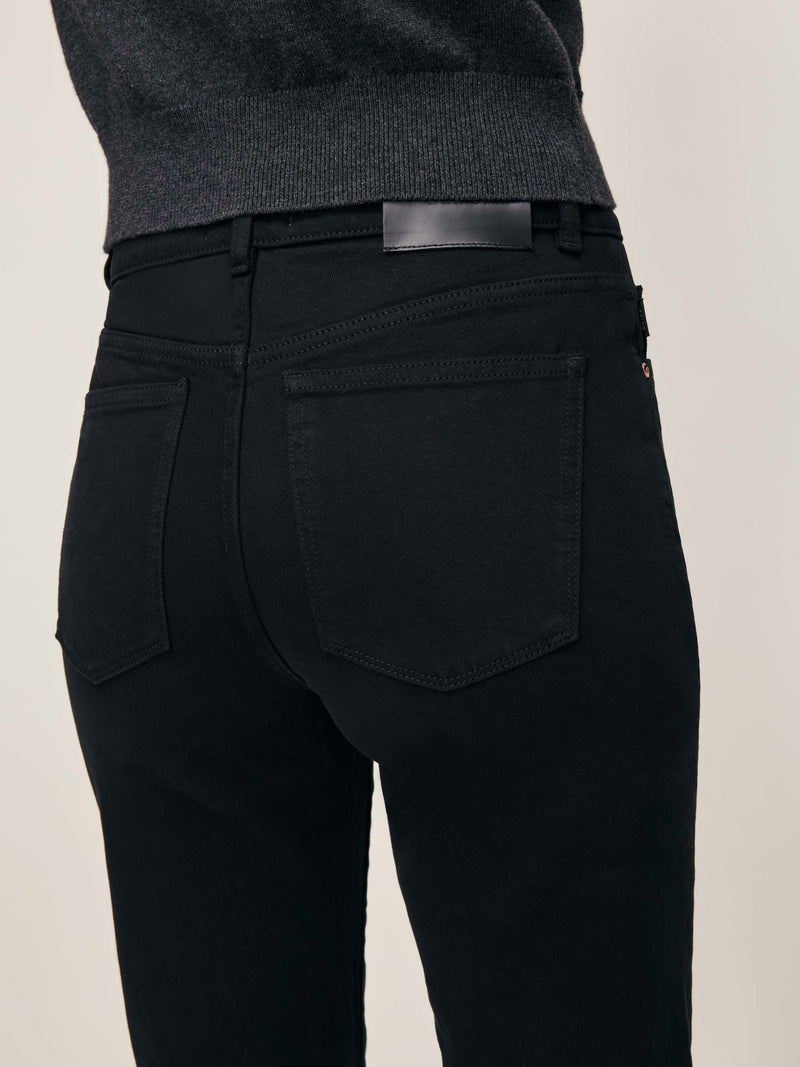 Patti Straight High Rise 31" Jeans Black