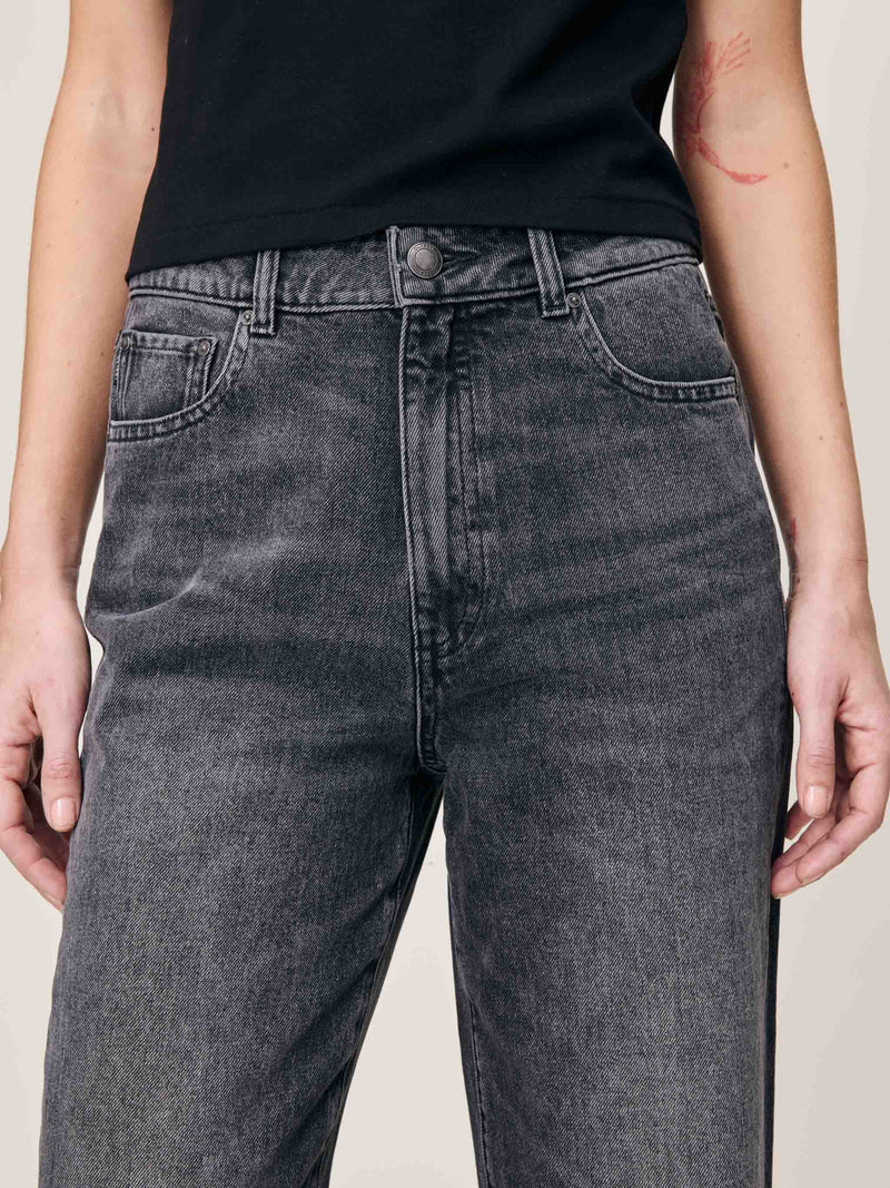 Karmine Refined Wide Leg High Rise 31" Jeans Nightshade