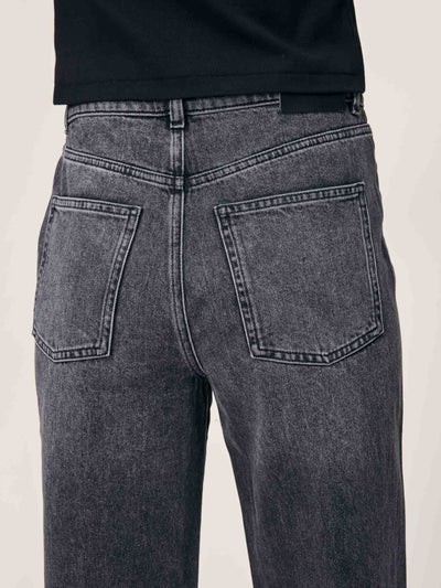 Karmine Refined Wide Leg High Rise 31" Jeans Nightshade