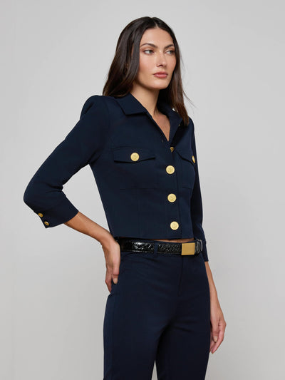 Kumi Cropped Jacket Midnight