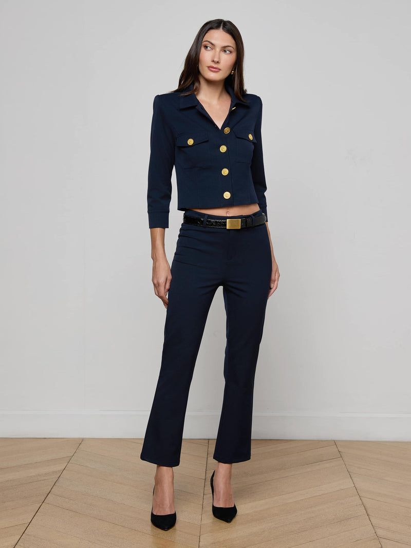 Kumi Cropped Jacket Midnight