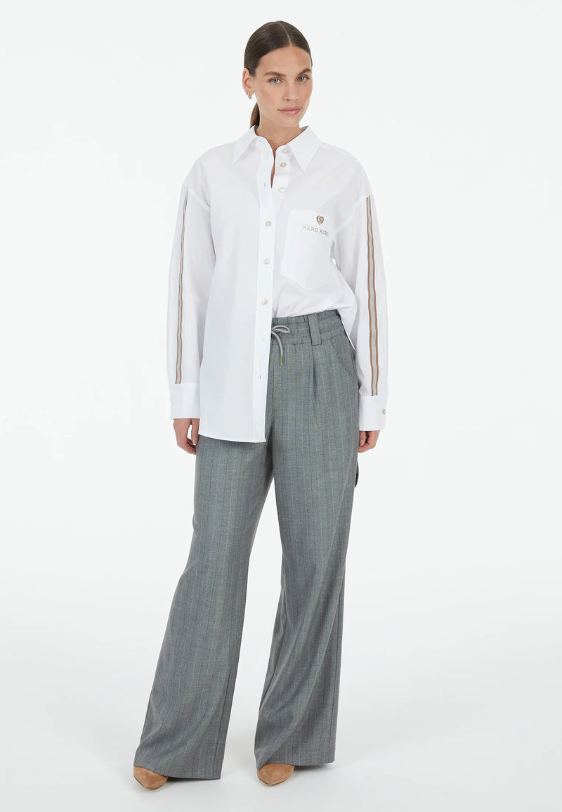 Striped Pyjama Trousers Grey