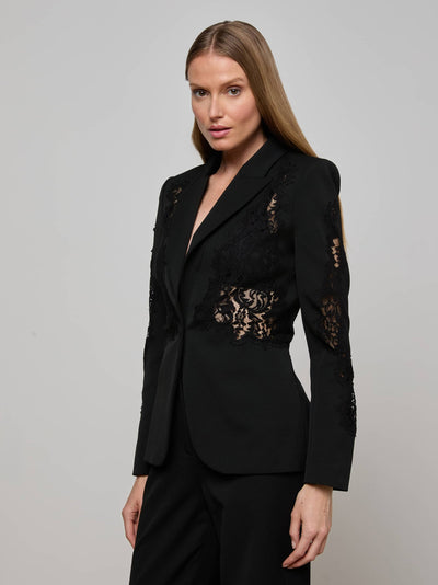 Clementine Lace Blazer Black