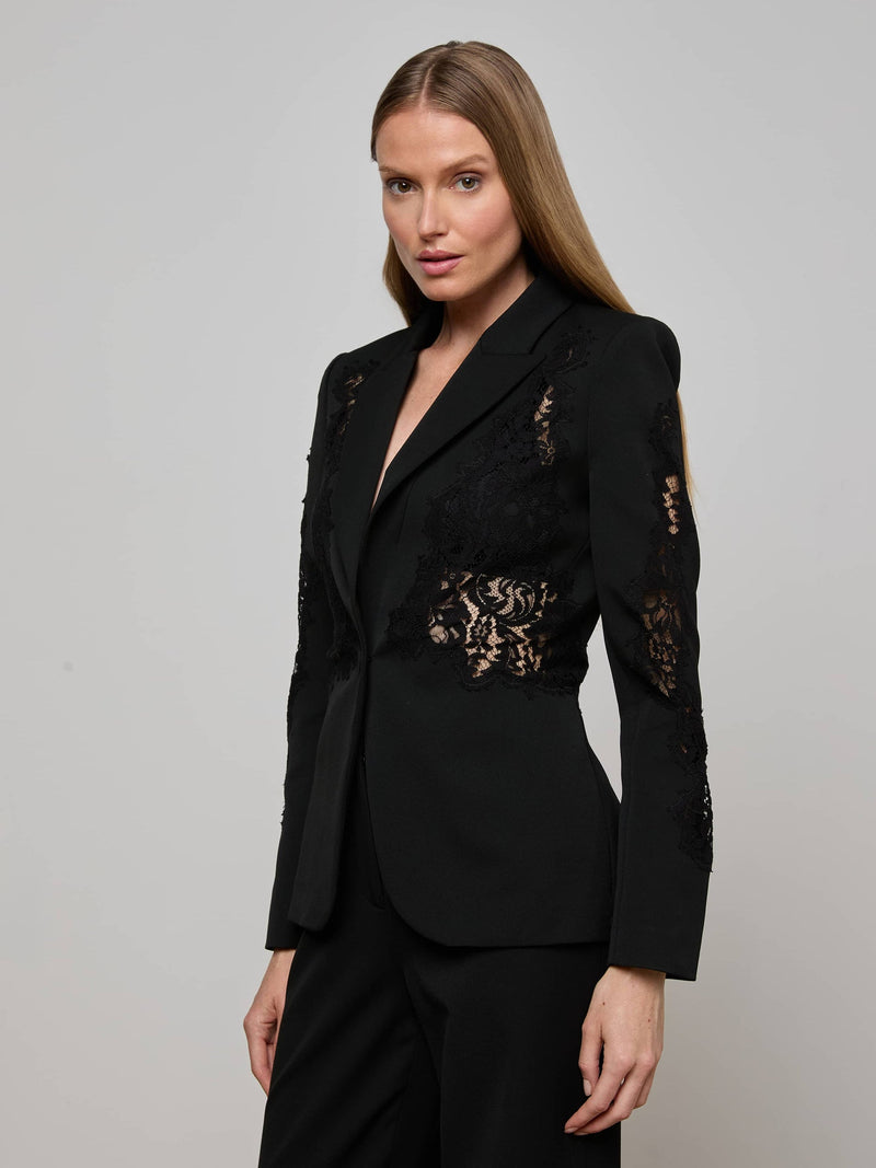 Clementine Lace Blazer Black