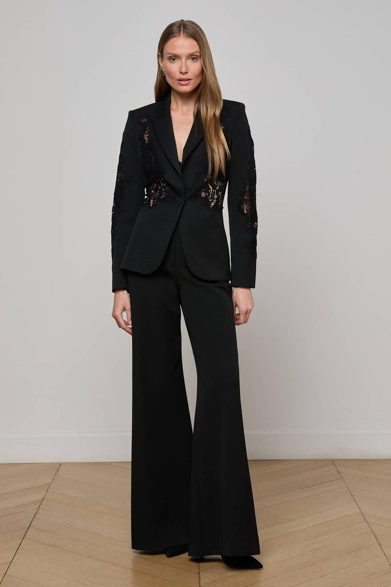Clementine Lace Blazer Black