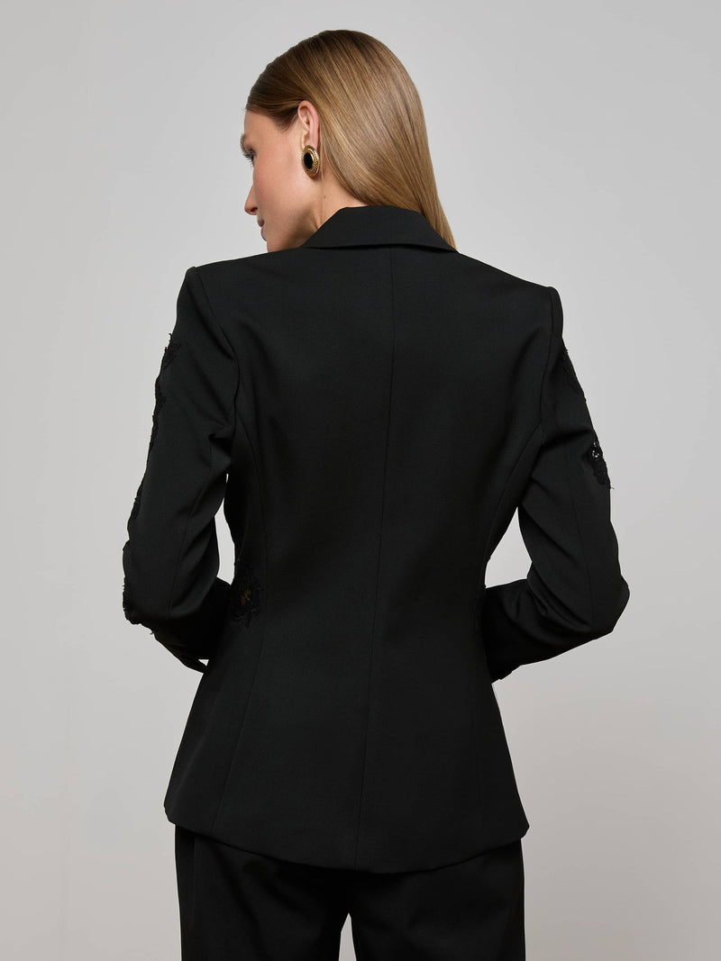 Clementine Lace Blazer Black