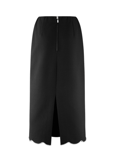 2 Piece Set Rhinestone Embellishment Black-Riani-Tocca Finita