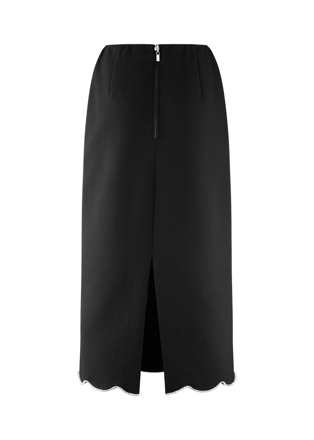 2 Piece Set Rhinestone Embellishment Black-Riani-Tocca Finita