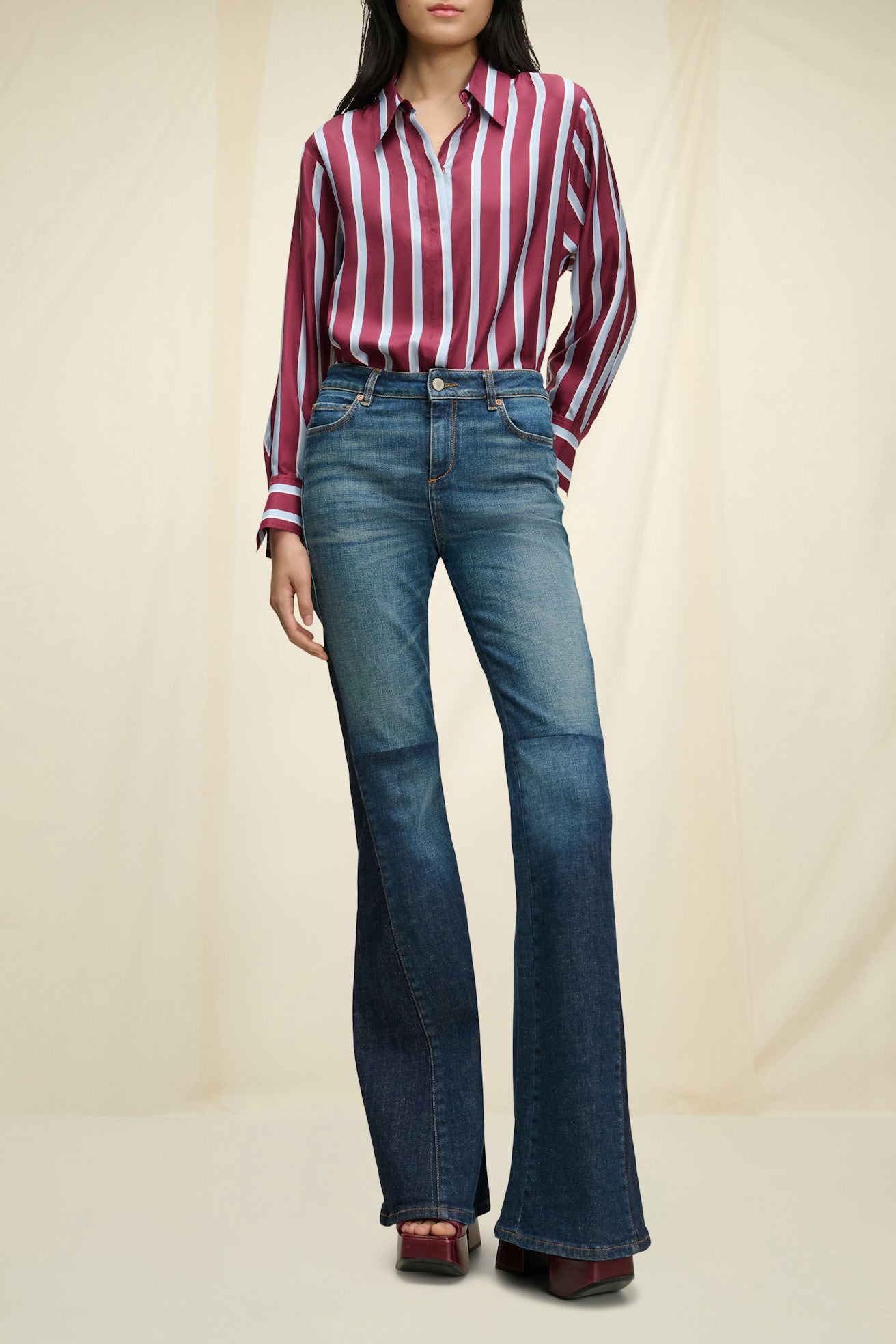Luxurious stripes blouse by Dorothee Schumacher