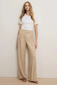 Marbeau Wide-Leg Pant Stone Khaki